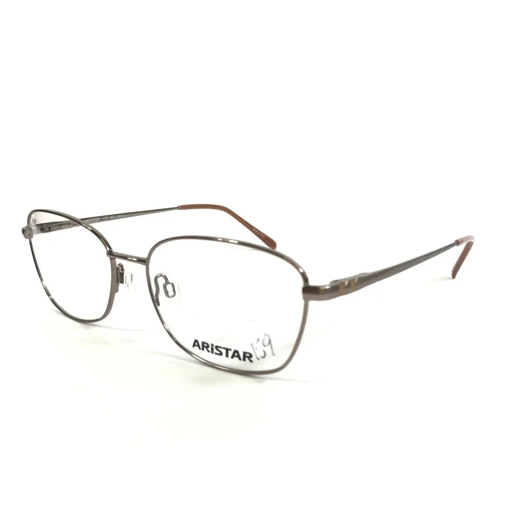 Aristar Eyeglasses Frames AR30827 573 Rose Gold Rectangle Wire Rim 56-17-145